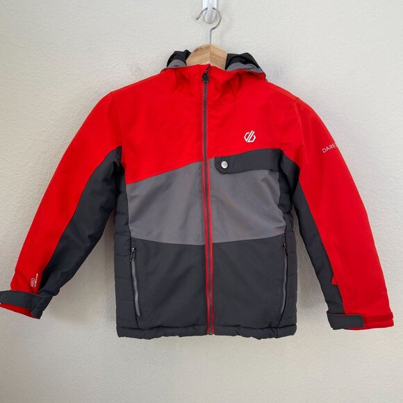 Dare2b Kids Age 7-8 Wrest Ski Jacket Hooded Waterproof Winter Snow Coat - Picture 1 of 12